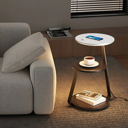 Smart Nightstand with Wireless Charger & Night Light